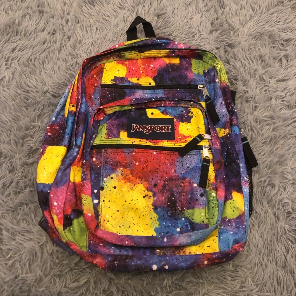 Jansport Galaxy Book Bag Backpack w Five Compartments